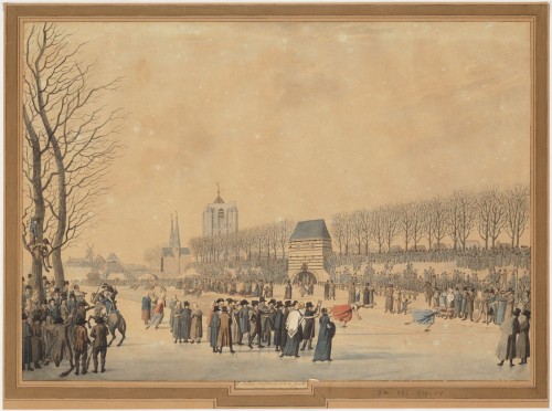 Hardrijderij aan de Westersingel te Leeuwarden 1812
